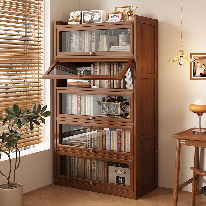 Bookshelf - Multi-functional BambooBookcase LargeCapacity Wooden Bookshelf Storage