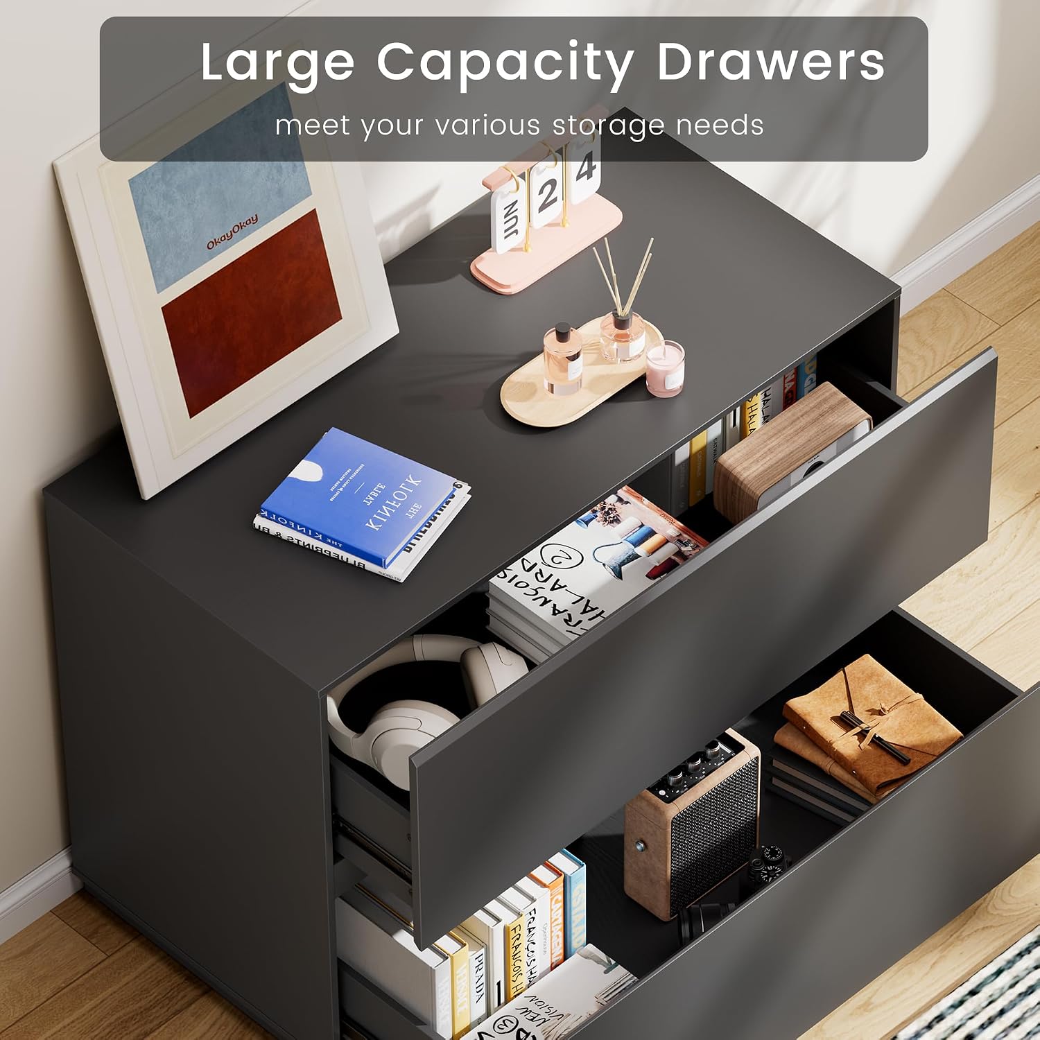File Cabinet - 2 Drawer Lateral File Cabinet for
