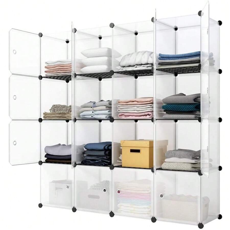 Bookshelf - 16-Cube Storage Shelf Cube Shelving Bookcase