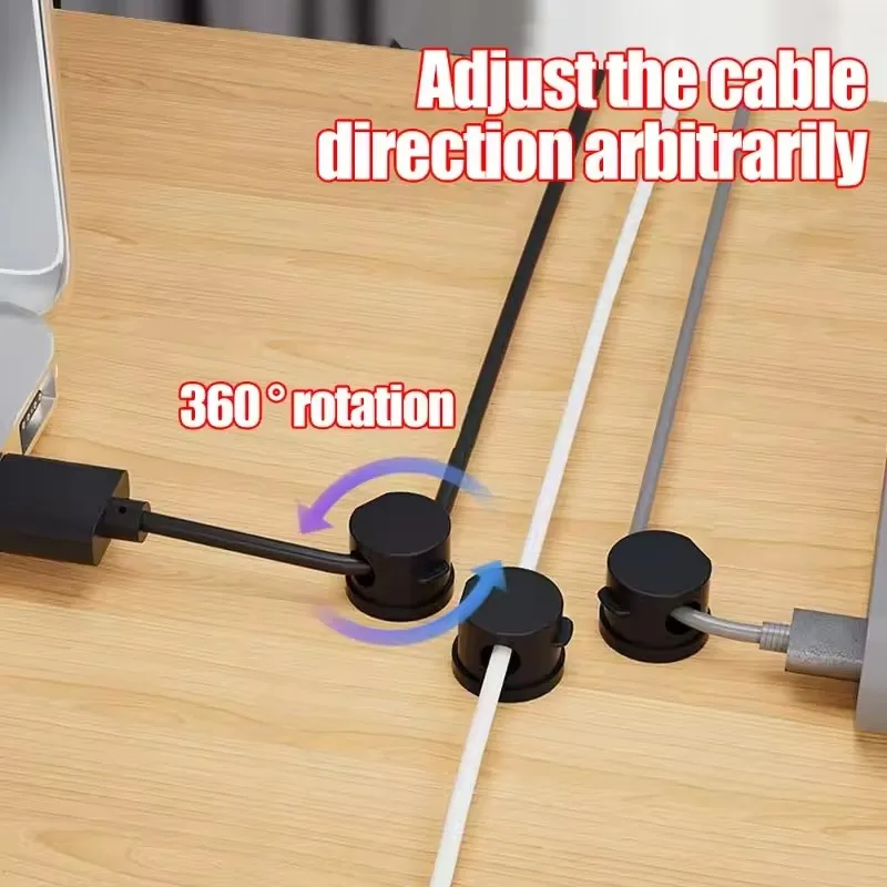 360 Rotation Magnetic Cable Cl - Desk Organizer ulasan dan harga