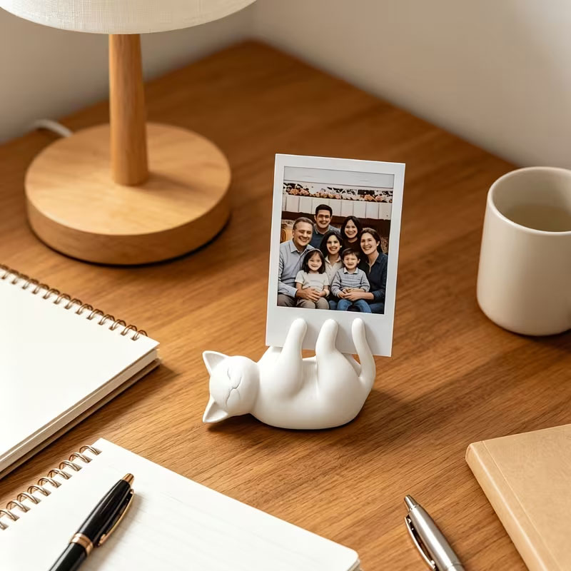 Cute white cat backrest stand, - Office Furniture Brands ulasan dan harga