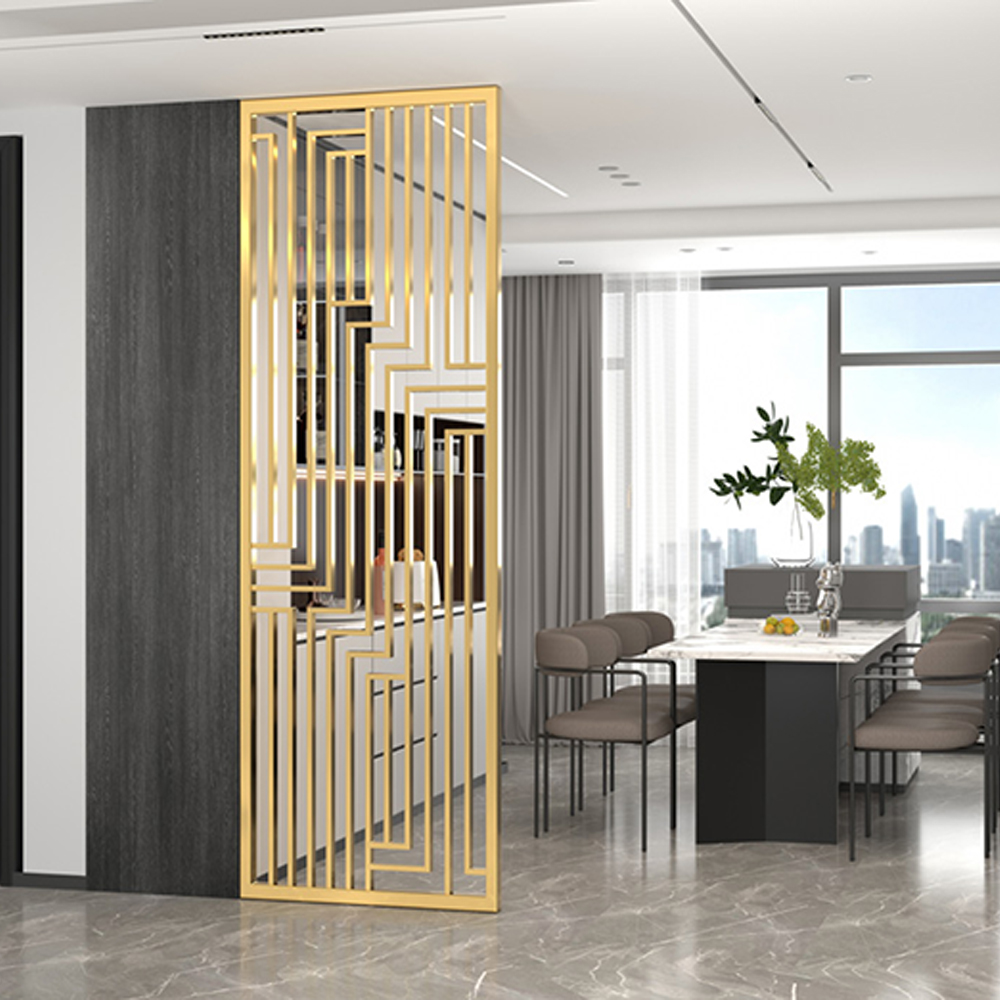 Modern Style Decorative Gold M - Partition Screen Divider ulasan dan harga