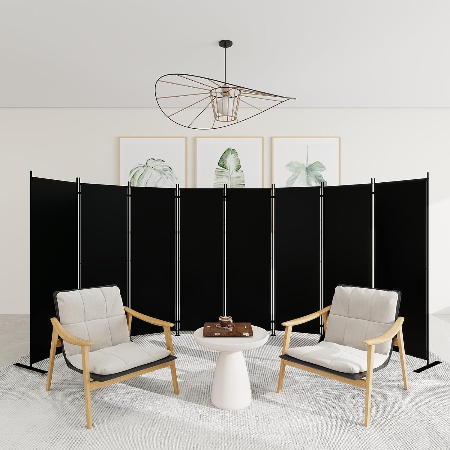 8 Panel Folding Room Divider 6 - Partition Screen Divider ulasan dan harga