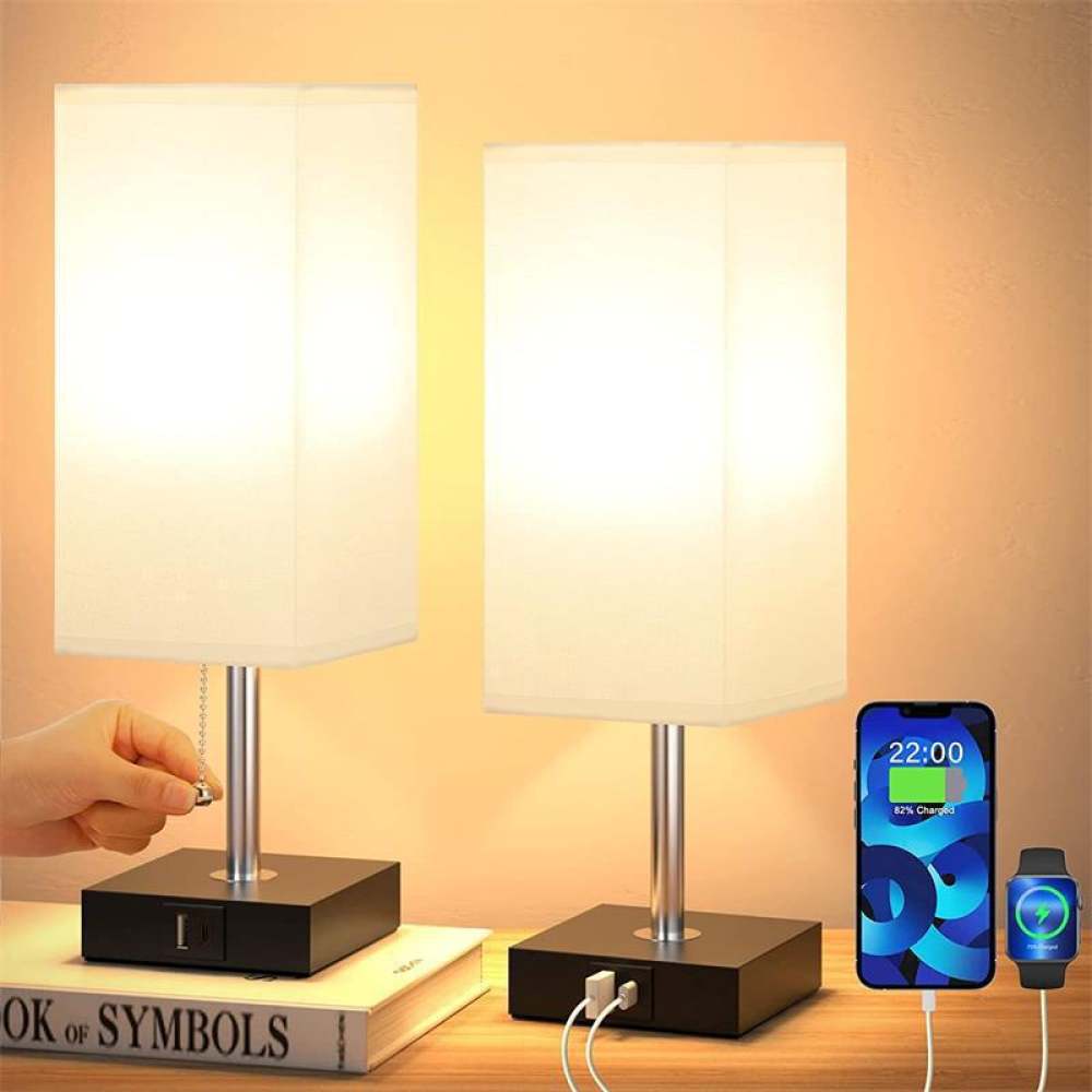 Modern Fabric Shade Desk Lamp  - Desk Lamp ulasan dan harga