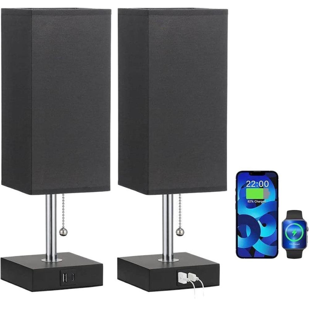 Modern Fabric Shade Desk Lamp  - Desk Lamp ulasan dan harga