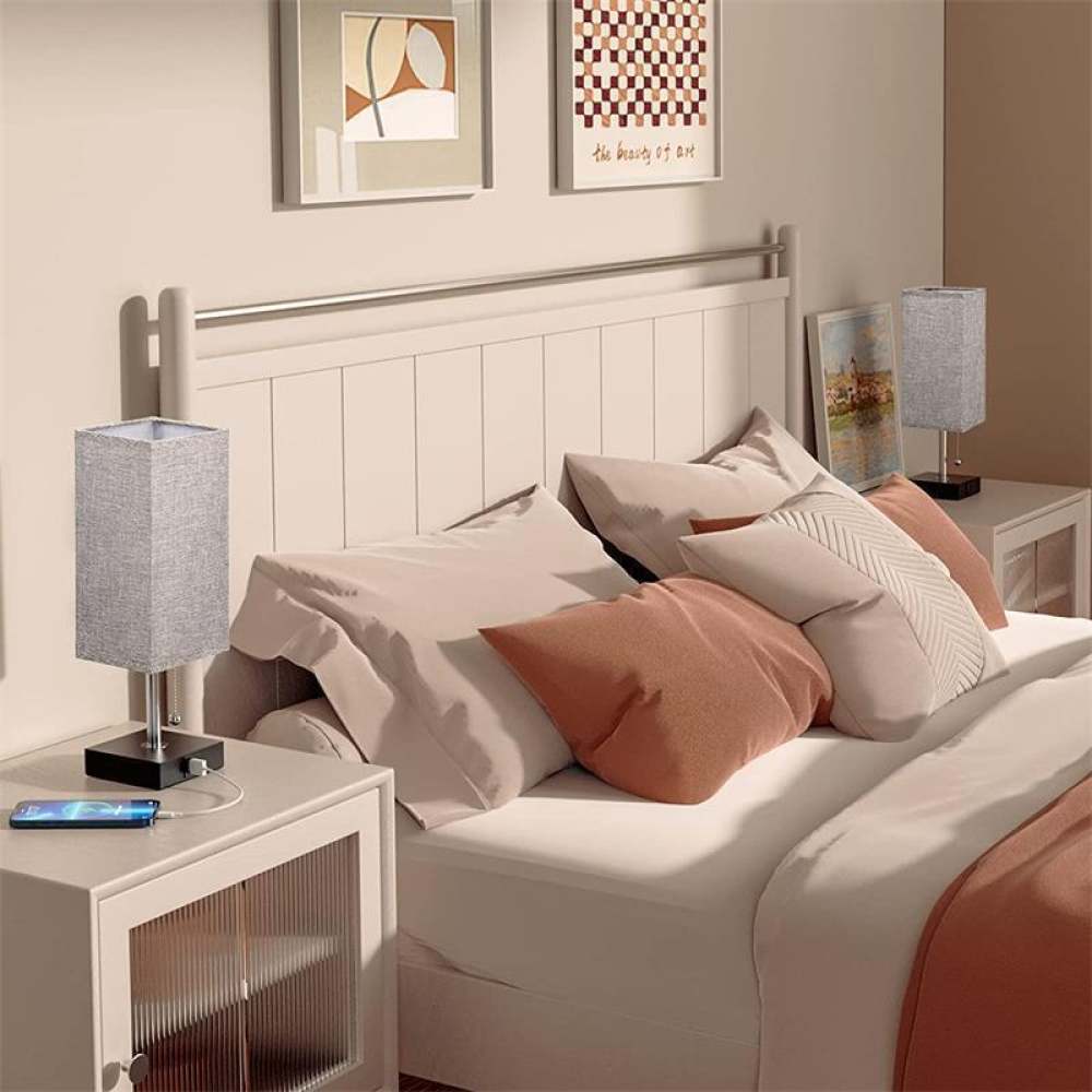 Modern Fabric Shade Desk Lamp  - Desk Lamp ulasan dan harga