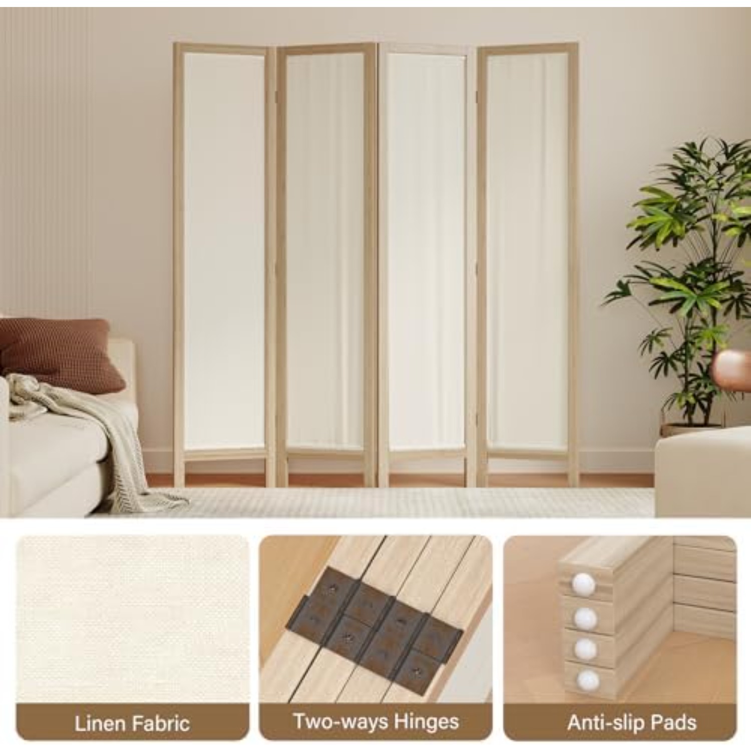 Linen Room Divider Privacy Scr - Partition Screen Divider ulasan dan harga