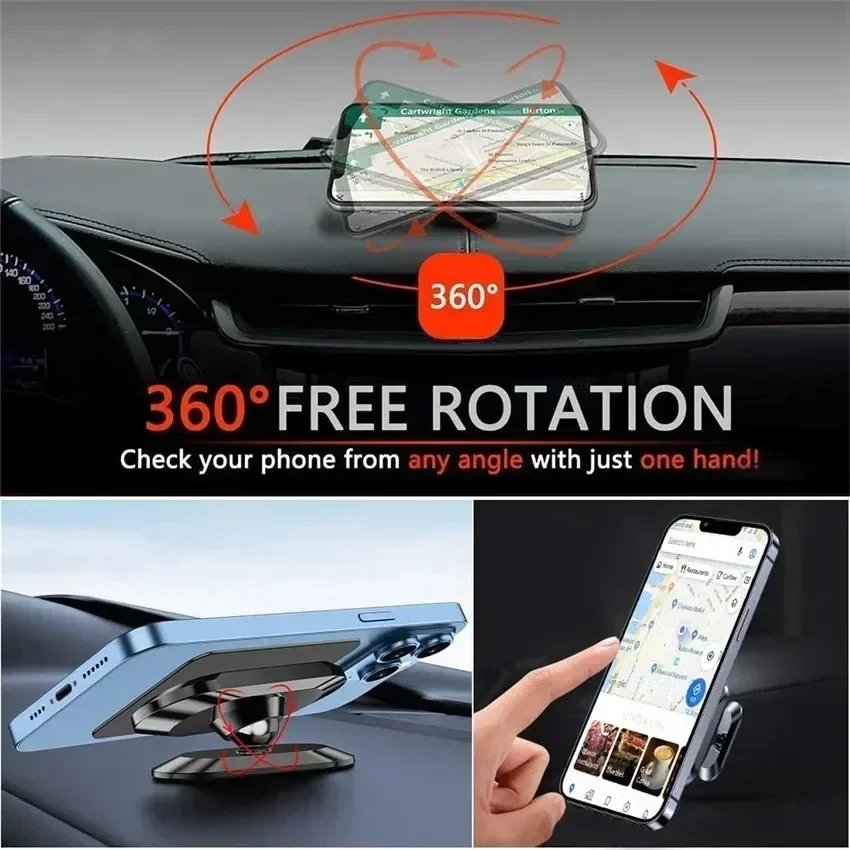 360° Magnetic Car Phone Holder - Mobile Pedestal Cabinet ulasan dan harga