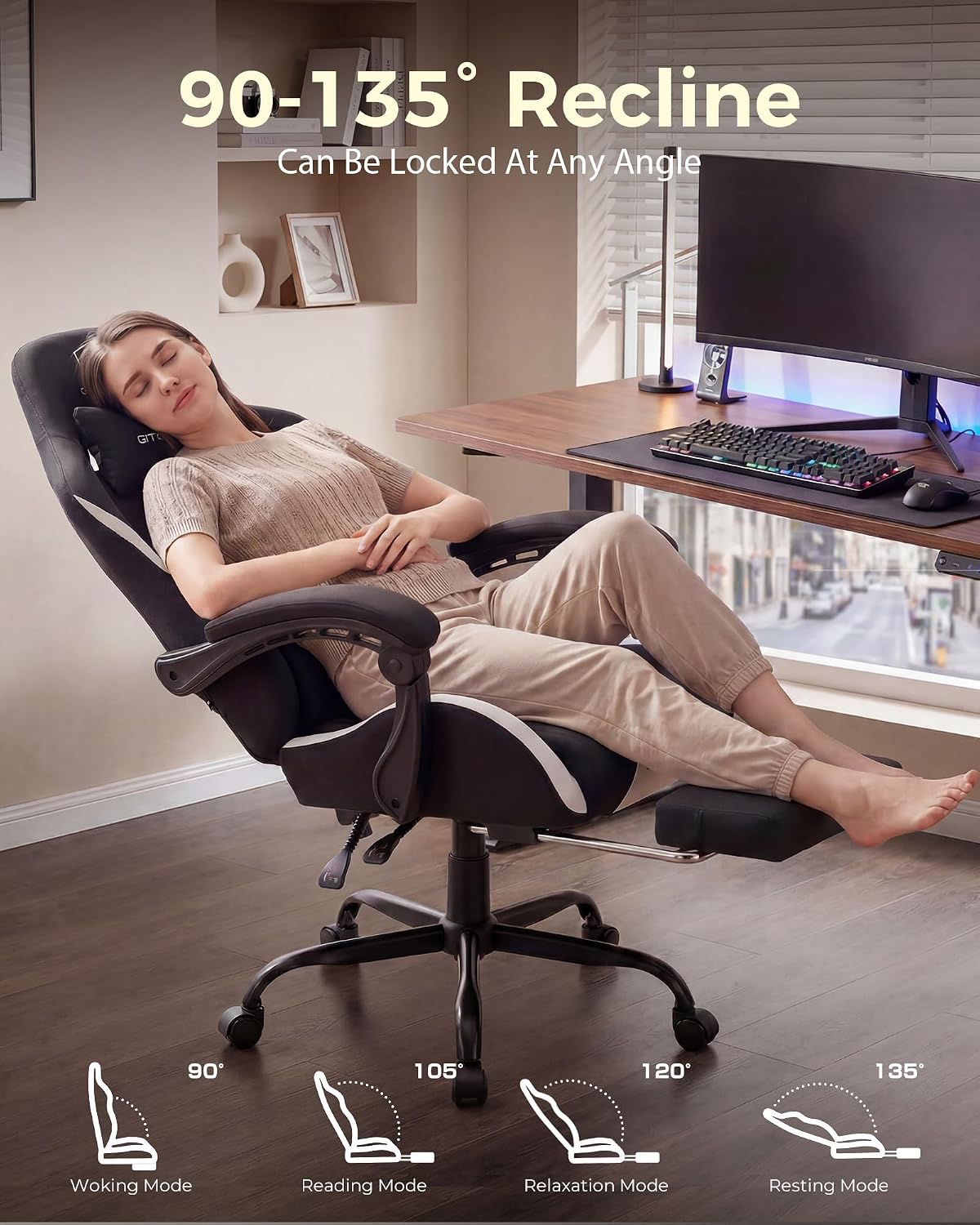 LUCKRACER Big and Tall Gaming  - Office Chair Cushion ulasan dan harga