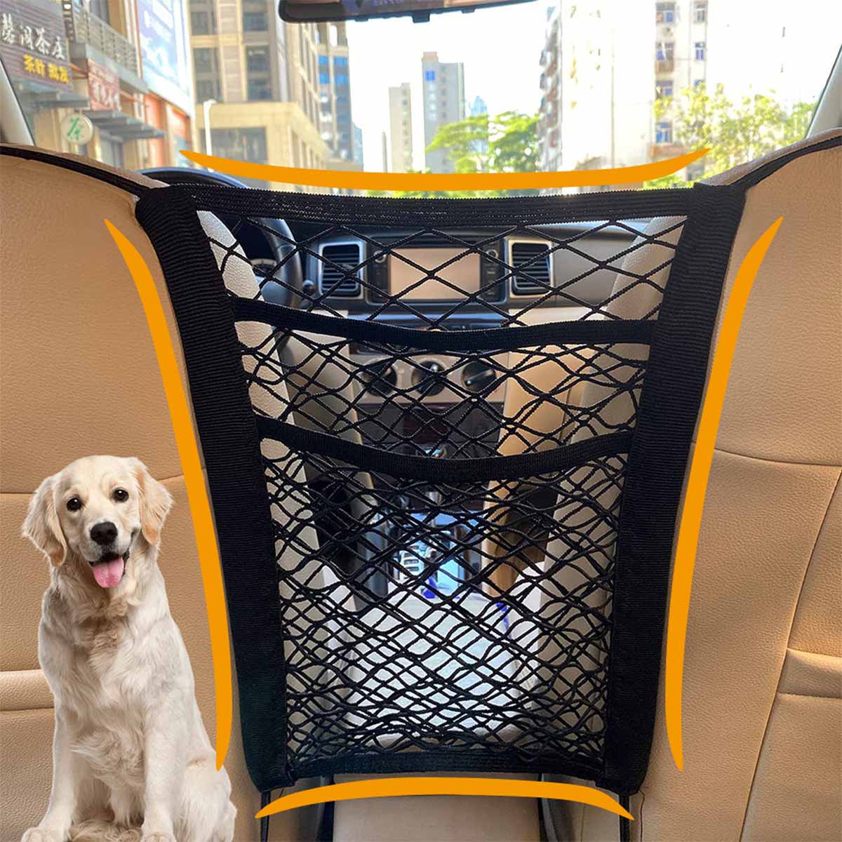 Pet Dog Rear Seat Car Fence Do - Partition Screen Divider ulasan dan harga
