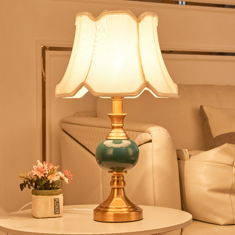 American retro bedroom bedside - Desk Lamp ulasan dan harga